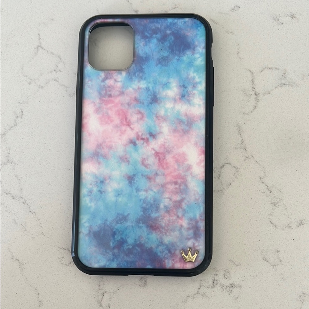 iPhone 11 Watercolor Blue, Pink, and purple style Phone Case